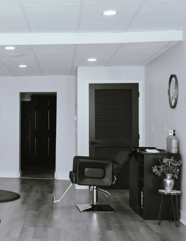 Inside the salon